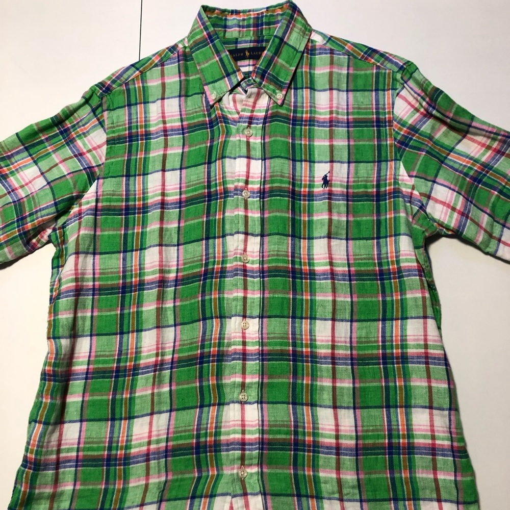 Polo Ralph Lauren relaxed fit linen short sleeve shirt